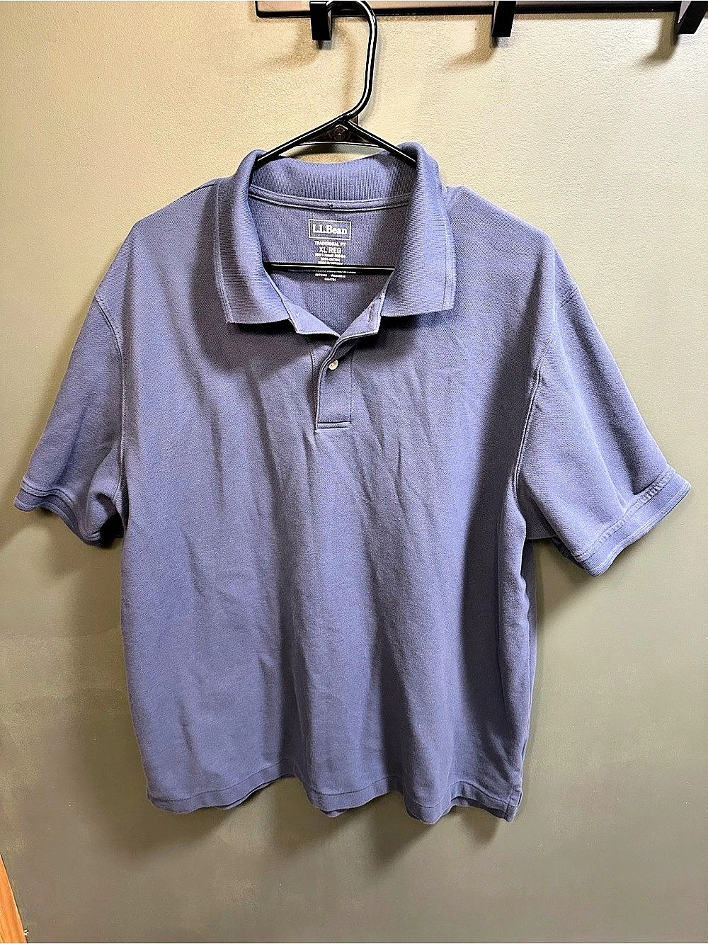 L.L.Bean Traditional Fit Polo Shirt Men's Blue XL
